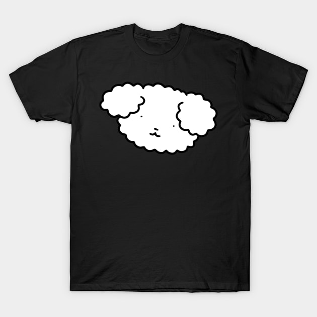 Fluffy Dog Face T-Shirt by saradaboru